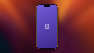 Moody Orange device preset — iPhone on a warm gradient background