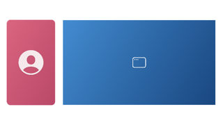 Split Left screen preset — window recording beside a webcam panel